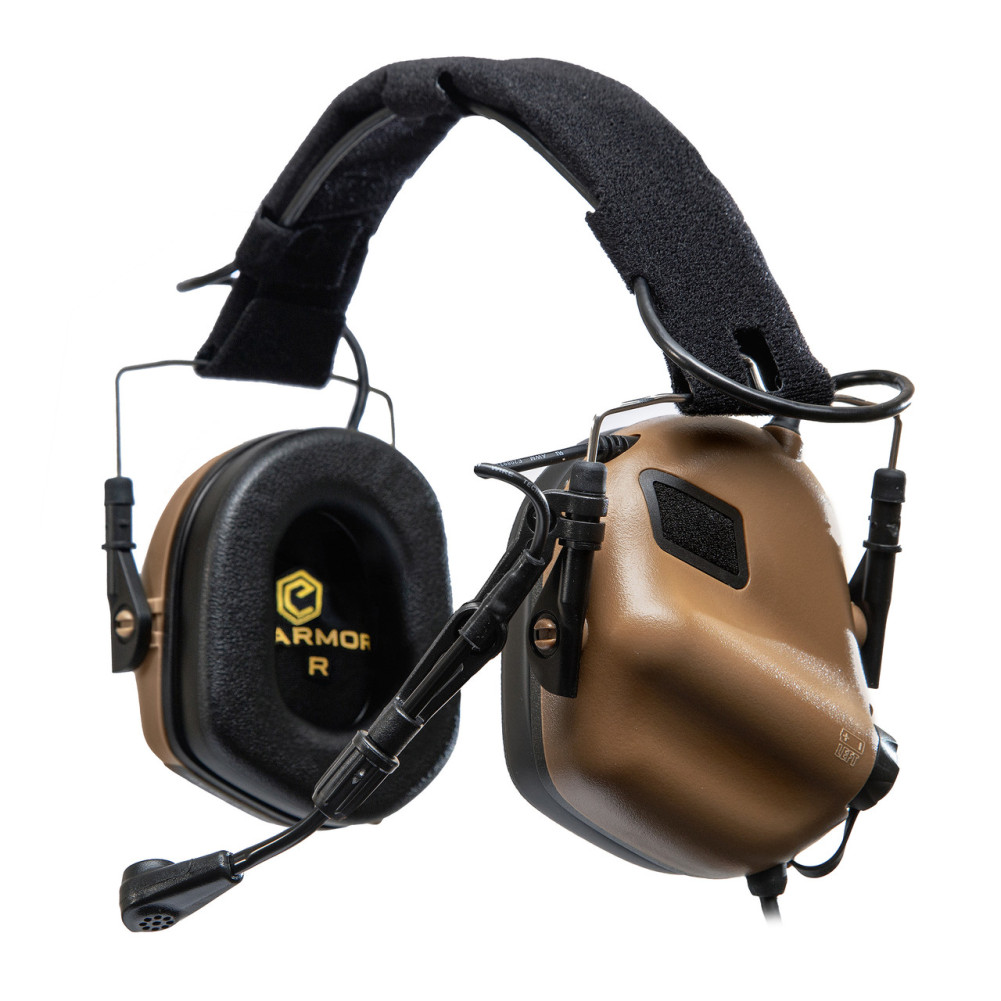 Активні навушники Earmor Mod4 M32 (X) з кріпленнями чебурашки, койот