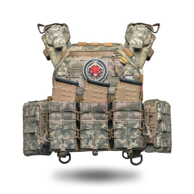 Плитоноска «Ghost Gen4 V1» з системою швидкого скидання, система MOLLE + 3 підсумки, колір піксель