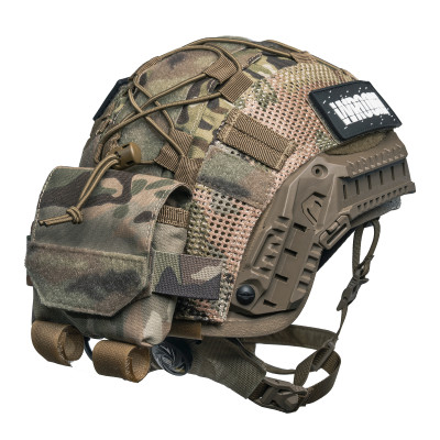 Балістичний шолом Sestan-Busch Helmet BK-ACH-HC койот з підвісною системою Cam-Fit + кавер мультикам