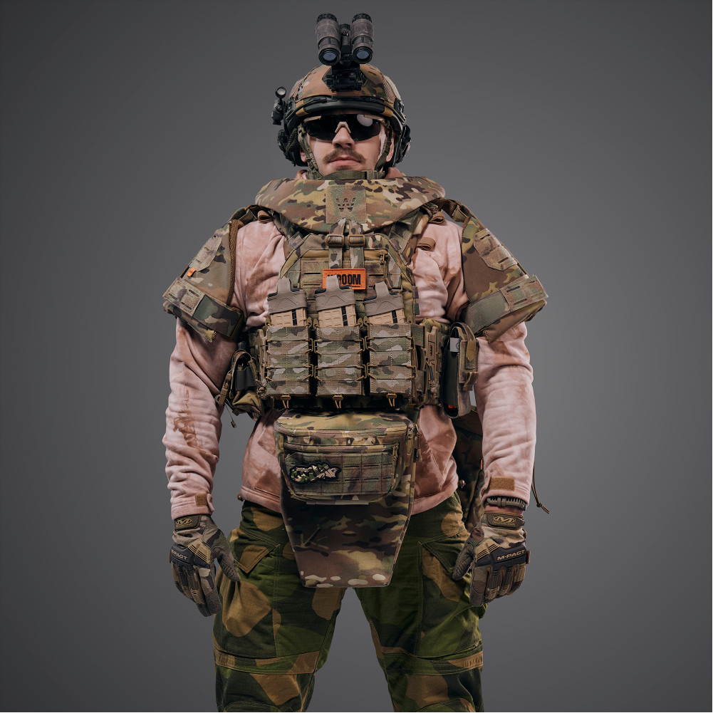 Ghost Gen4 V5 Level 6 Body Armor Set with LBE/RPS and Level 1 Ballistic Protection, Color Multicam