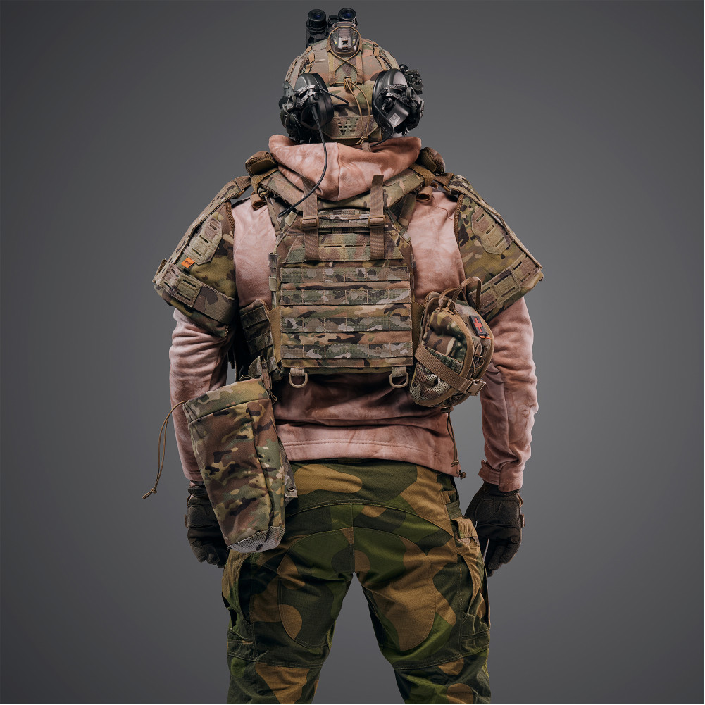 Ghost Gen4 V5 Level 6 Body Armor Set with LBE/RPS and Level 1 Ballistic Protection, Color Multicam
