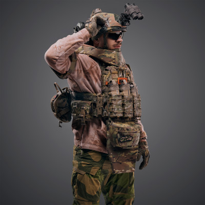 Ghost Gen4 V5 Level 6 Body Armor Set with LBE/RPS and Level 1 Ballistic Protection, Color Multicam