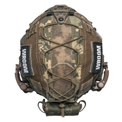 Балістичний шолом Sestan-Busch Helmet койот з активними навушниками Earmor M32 (X) + кавер піксель