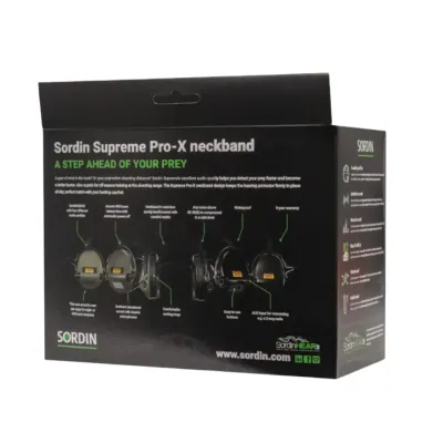 Активні навушники Sordin Supreme Pro-X Neckband, колір оливковий.