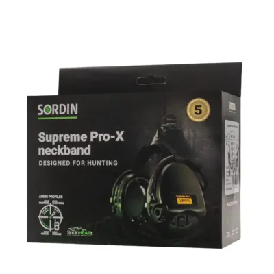 Активні навушники Sordin Supreme Pro-X Neckband, колір оливковий.