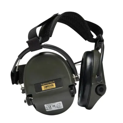 Активні навушники Sordin Supreme Pro-X Neckband, колір оливковий.