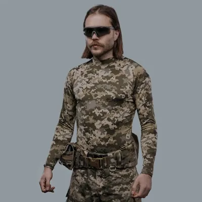 Рашгард тактичний WROOM. Колір Піксель