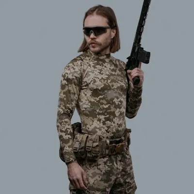 Рашгард тактичний WROOM. Колір Піксель