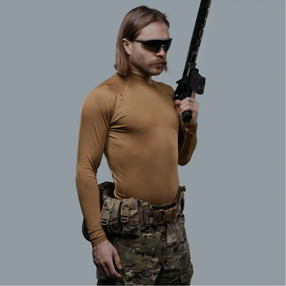 Рашгард тактичний WROOM. Колір Койот
