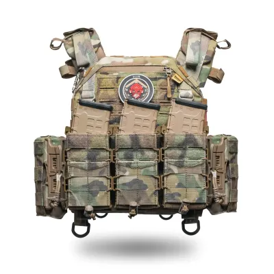 Комплект плитоноска Ghost Gen4 V1 з РПС з балістичним захистом 1 класу, колір мультикам