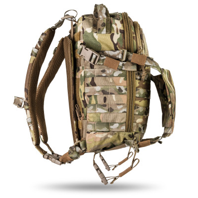 Plecak taktyczny RANGER 20 l z uchwytem na kask. Kolor Multicam