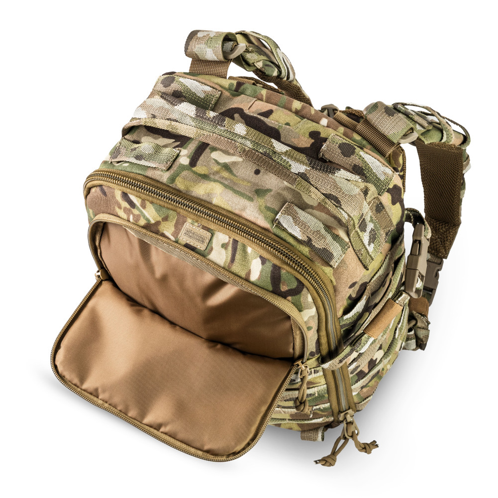 Plecak taktyczny RANGER 20 l z uchwytem na kask. Kolor Multicam
