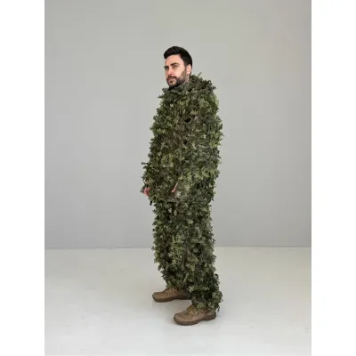 Маскувальний костюм Ghillie V8 PRO. Колір зелений (Літній Ліс)