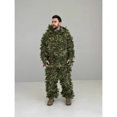Маскувальний костюм Ghillie V8 PRO. Колір зелений (Літній Ліс)