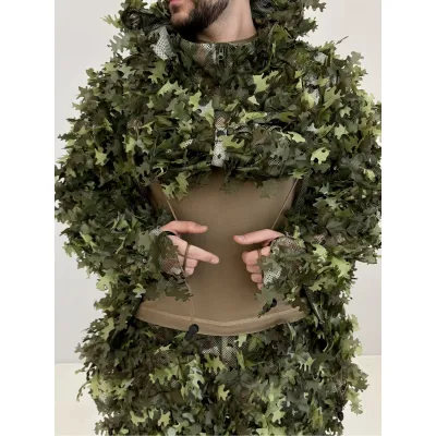 Маскувальний костюм Ghillie V8 PRO. Колір зелений (Літній Ліс)