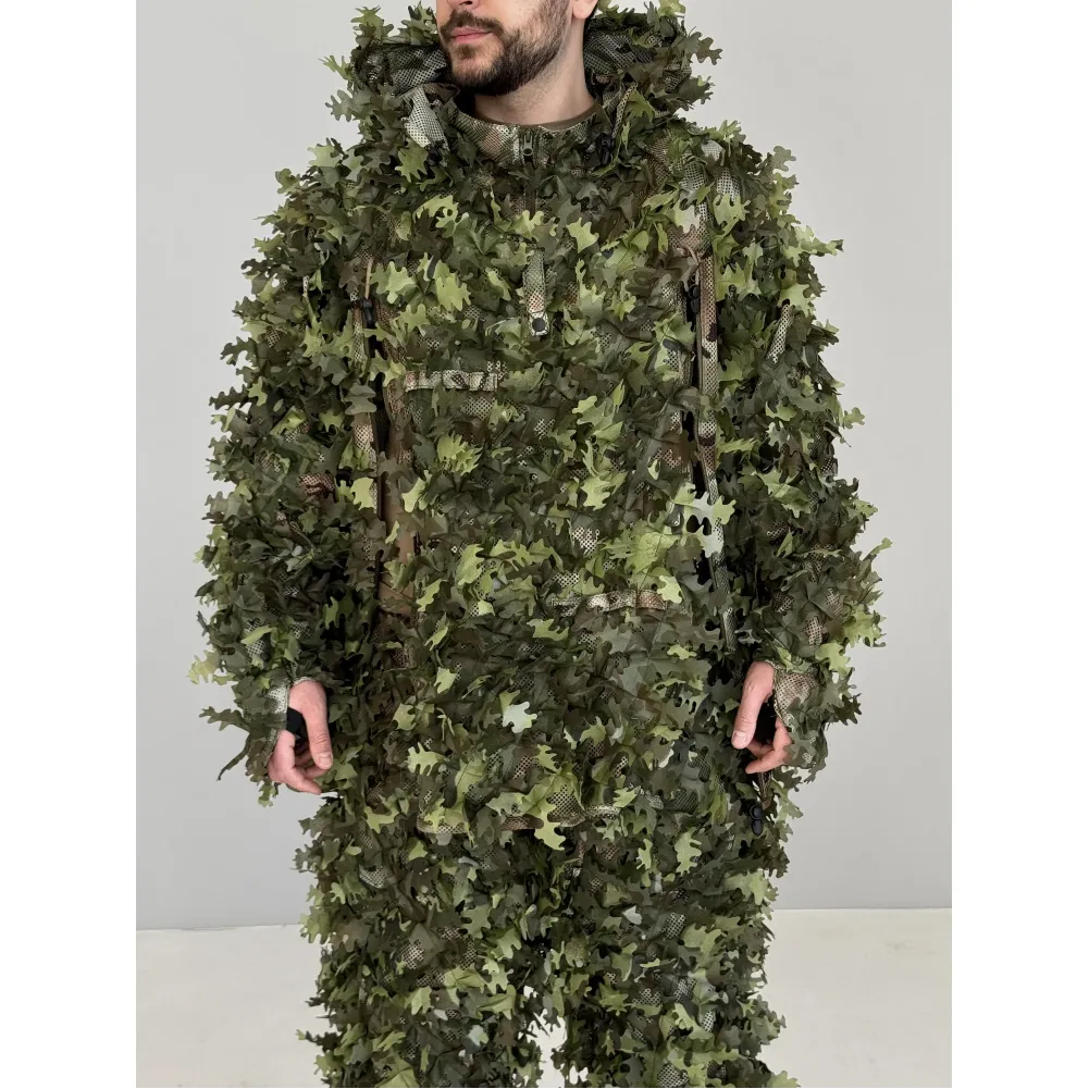 Маскувальний костюм Ghillie V8 PRO. Колір зелений (Літній Ліс)