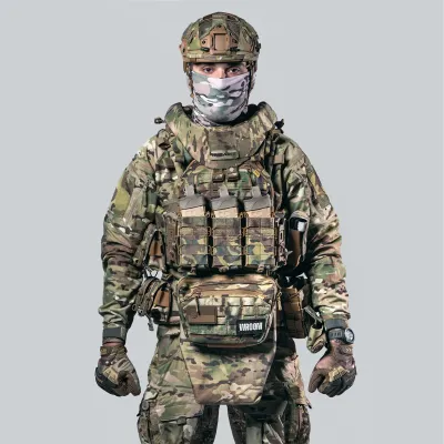 Балістичний захист шиї Gen3 GHOST, швидкознімний 2-го класу по ДСТУ. Колір Мультикам