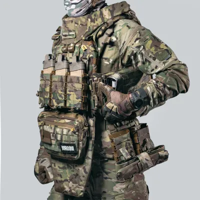Балістичний захист шиї Gen3 GHOST, швидкознімний 2-го класу по ДСТУ. Колір Мультикам