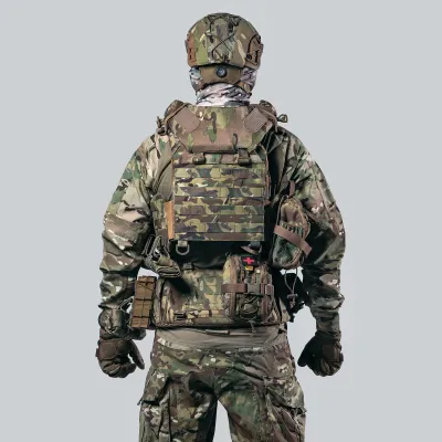 Балістичний захист шиї Gen3 GHOST, швидкознімний 2-го класу по ДСТУ. Колір Мультикам