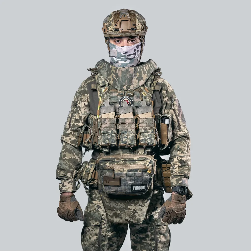 Балістичний захист шиї Gen3 GHOST, швидкознімний 1-го класу по ДСТУ. Колір Піксель
