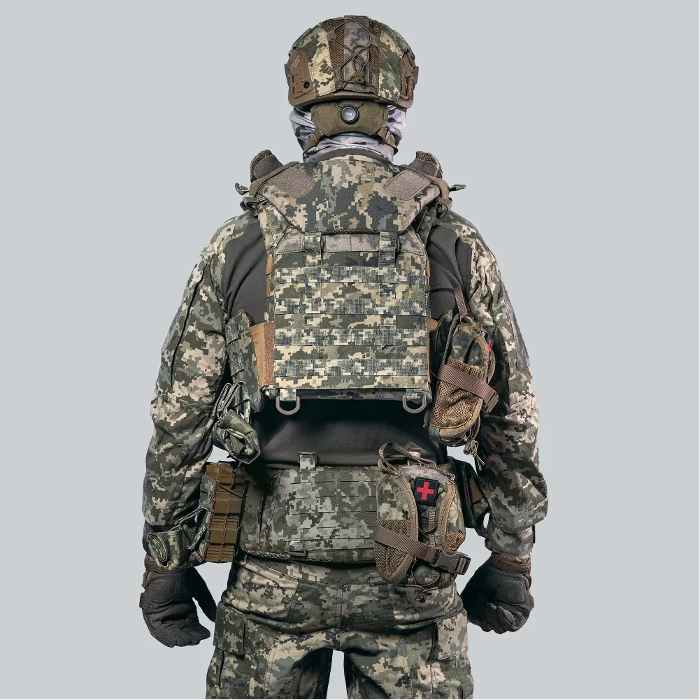 Балістичний захист шиї Gen3 GHOST, швидкознімний 1-го класу по ДСТУ. Колір Піксель