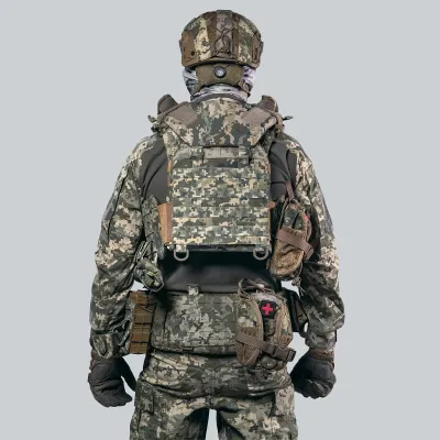 Балістичний захист шиї Gen3 GHOST, швидкознімний 1-го класу по ДСТУ. Колір Піксель