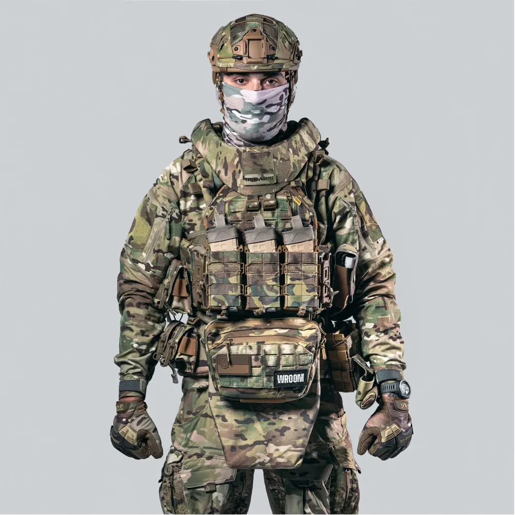 Gen3 GHOST Neck Protection, Quick-Release, Level 1 according to DSTU, Multicam color