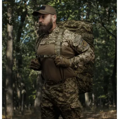 Тактична сумка баул Wroom на 100 л. Cordura 500D. Водостійка. колір Піксель