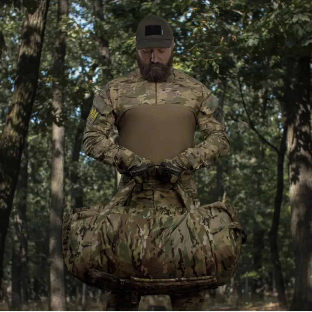 Тактична сумка баул Wroom на 100 л. Cordura 500D. Водостійка. колір Мультикам 