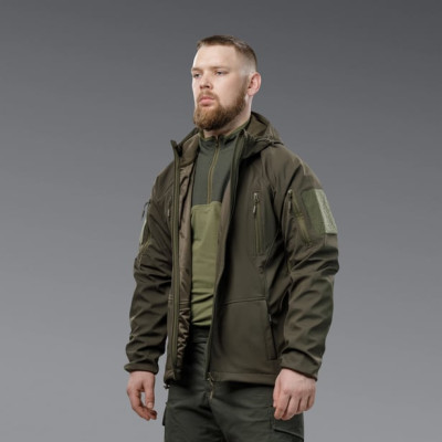 Куртка тактична Soft-Shell Autumn+ Осінь-Весна. Колір Оливковий