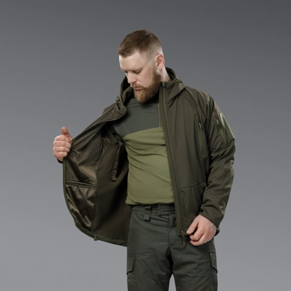 Куртка тактична Soft-Shell Autumn+ Осінь-Весна. Колір Оливковий