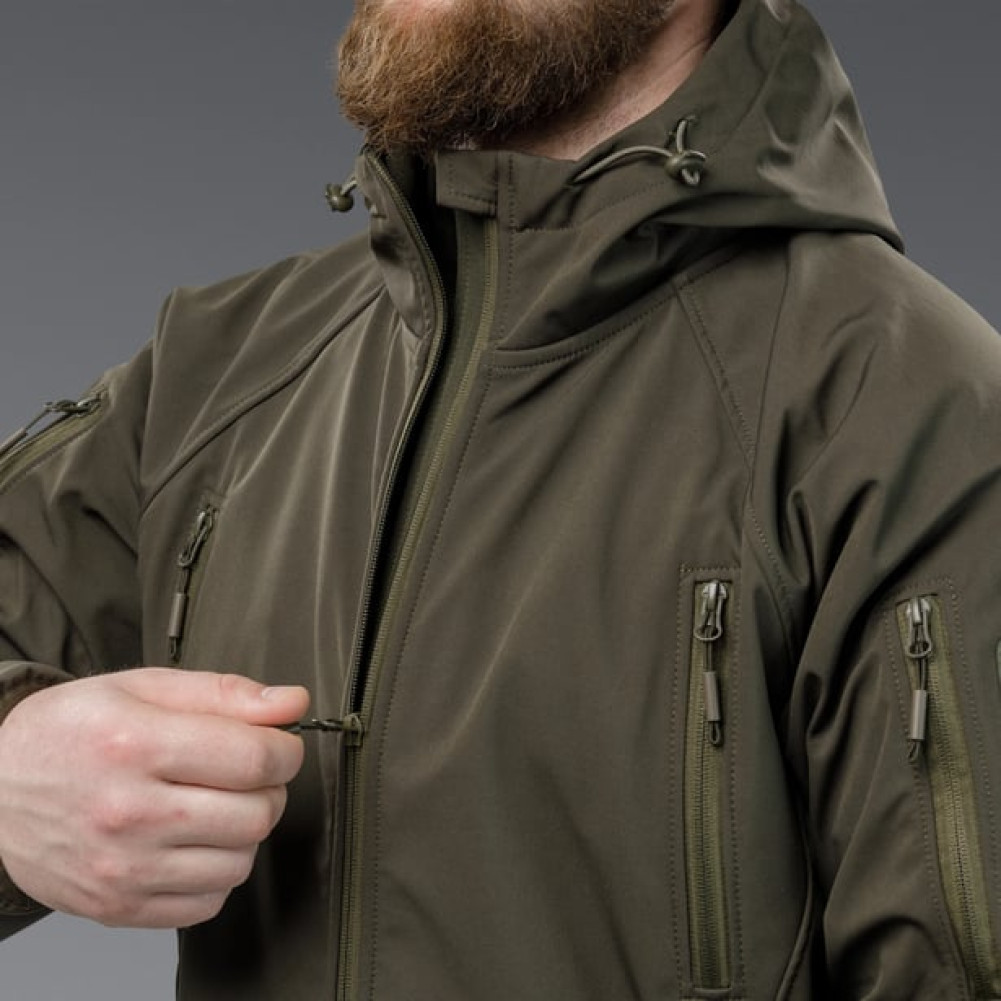 Куртка тактична Soft-Shell Autumn+ Осінь-Весна. Колір Оливковий