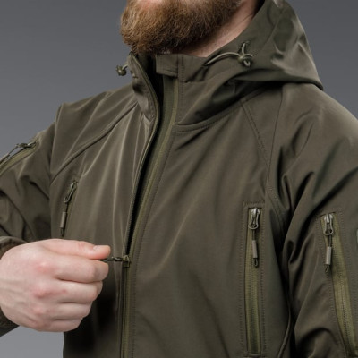 Куртка тактична Soft-Shell Autumn+ Осінь-Весна. Колір Оливковий