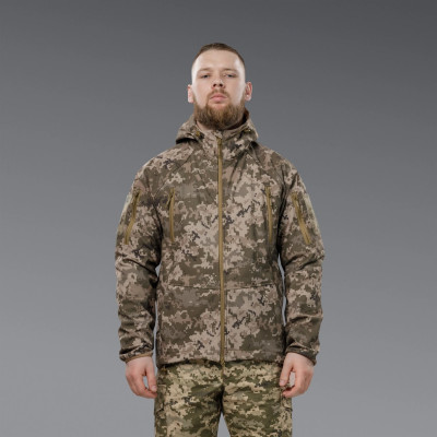 Куртка тактична Soft-Shell Autumn+ Осінь-Весна. Колір Піксель