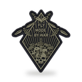 ПВХ Патч (шеврон) "FLY MODE BY WAR" олива