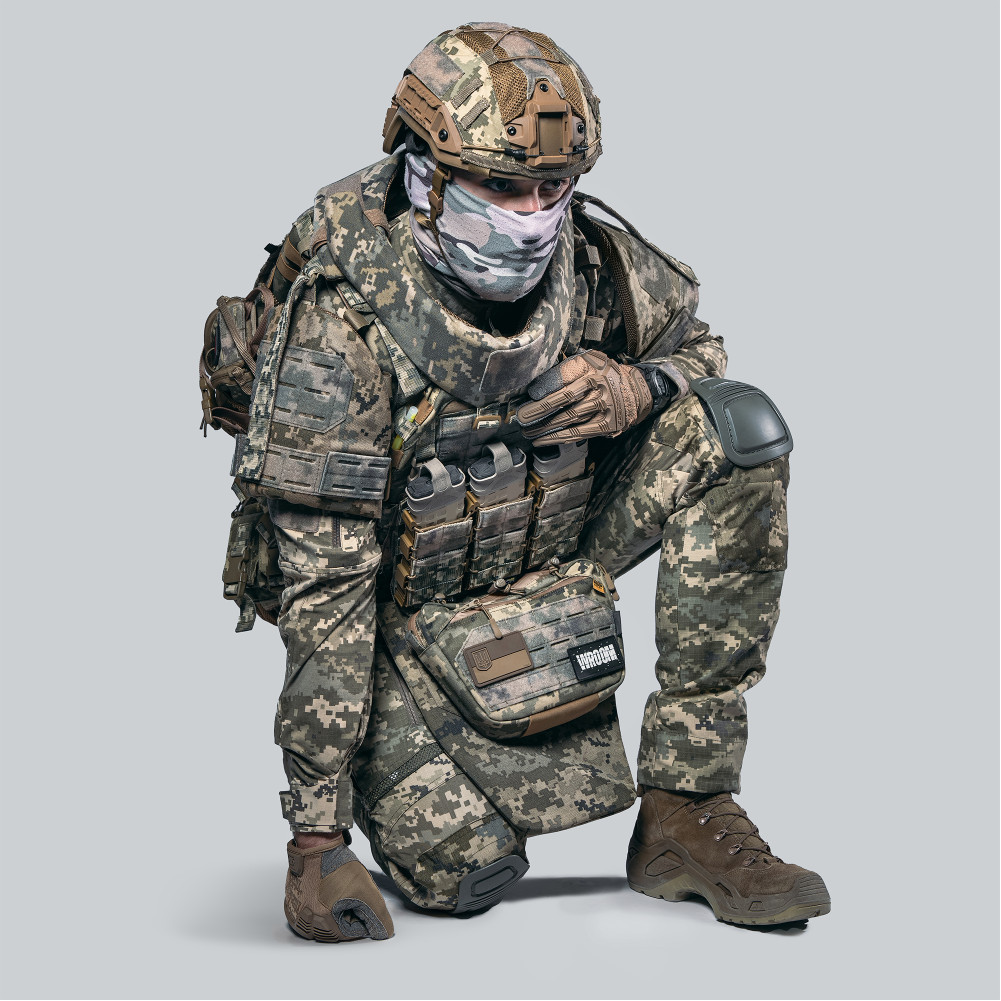 Бронежилет 6 класу "Ghost Gen4 V5+" з балістичним захистом 2 класу, системою швидкого скидання + 9 підсумків, колір піксель