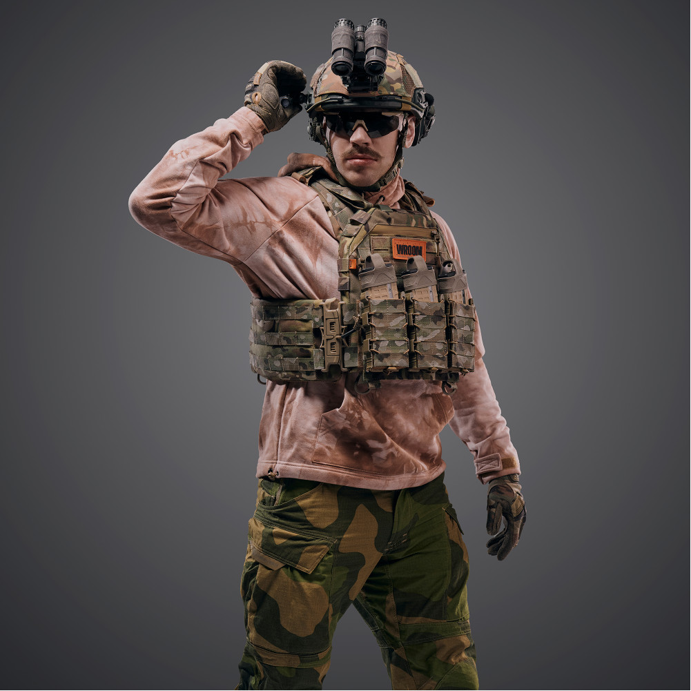 Плитоноска «Ghost Gen4 V1» з балістичним захистом 1 класу, системою швидкого скидання + 3 підсумки, колір мультикам