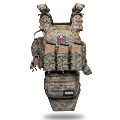 Plate Carrier “Neptun GEN4 V3+” Pixel with Level 2 ballistic protection, groin protection + 10 pouches