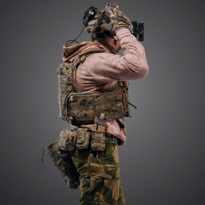 Бронежилет 6 класса GHOST GEN5+ PRO с баллистической защитой 2 класса. Цвет Мультикам/MultiCam