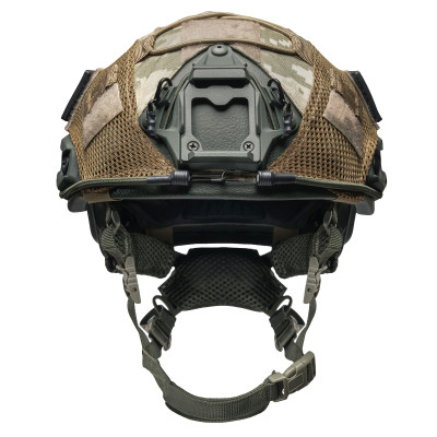 Ballistic Helmet (Combat Helmet) FAST NIJ IIIA Olive with Pixel Cover
