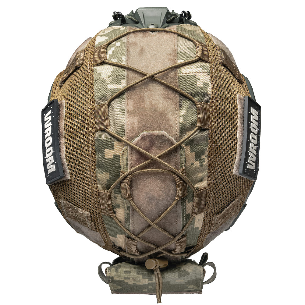 Ballistic Helmet (Combat Helmet) FAST NIJ IIIA Olive with Pixel Cover