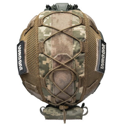 Ballistic Helmet (Combat Helmet) FAST NIJ IIIA Olive with Pixel Cover