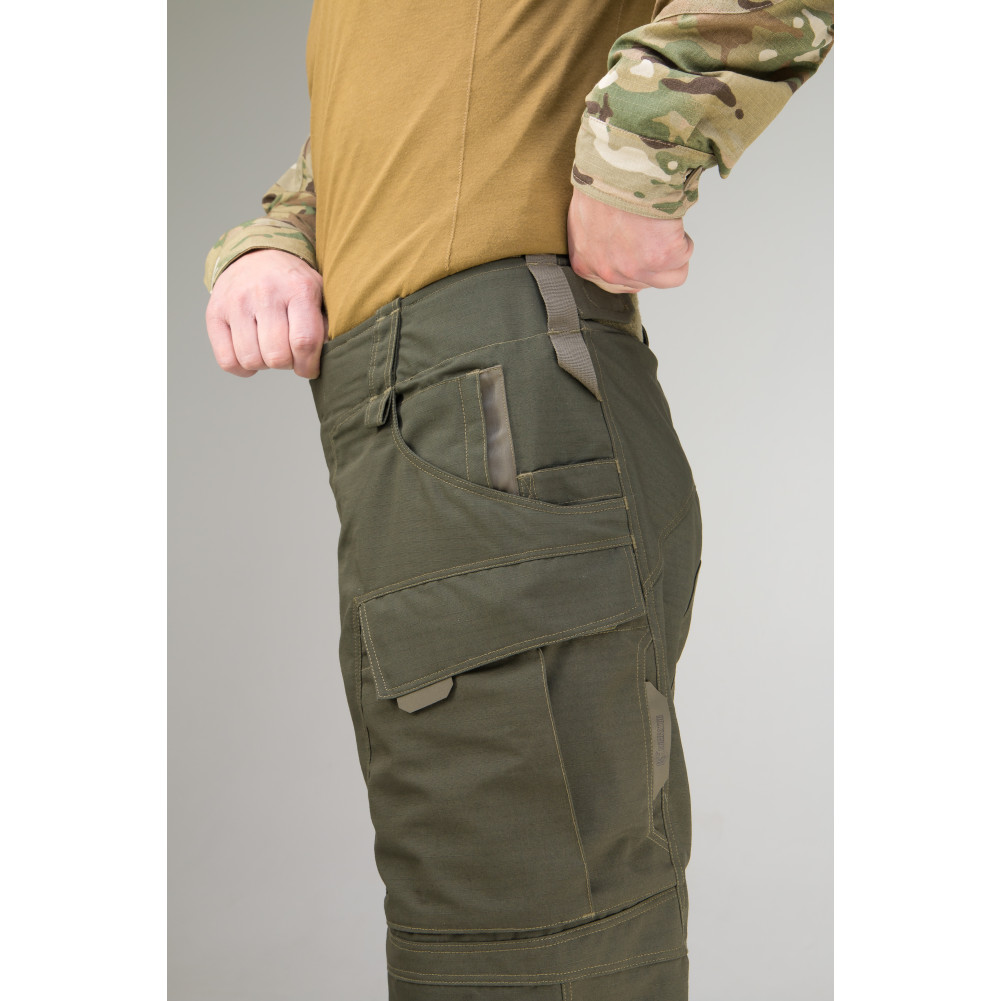 Tactical Pants WROOM COMBATOR PolyCotton Ripstop. Color Ranger Green
