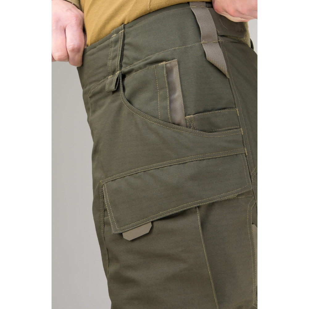 Tactical Pants WROOM COMBATOR PolyCotton Ripstop. Color Ranger Green