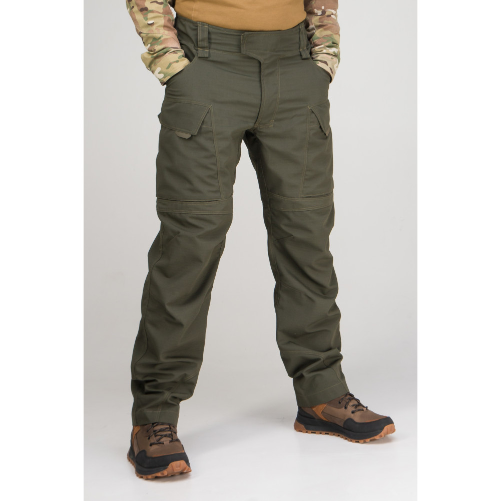 Tactical Pants WROOM COMBATOR PolyCotton Ripstop. Color Ranger Green