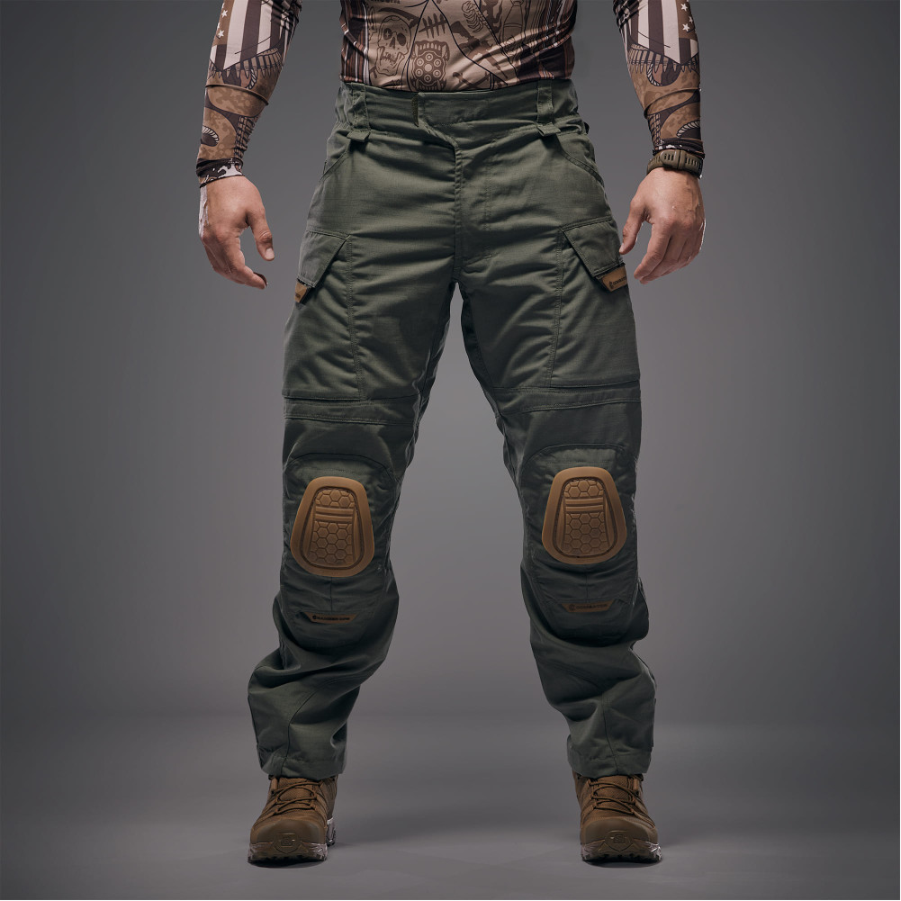 Бойові штани WroomхCombator GEN III під тактичні наколіники. Колір Olive Drab