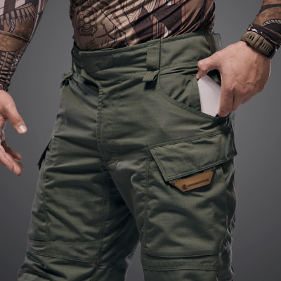 Бойові штани WroomхCombator GEN III під тактичні наколіники. Колір Olive Drab