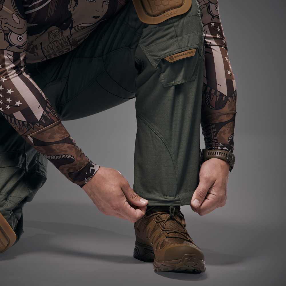 Бойові штани WroomхCombator GEN III під тактичні наколіники. Колір Olive Drab
