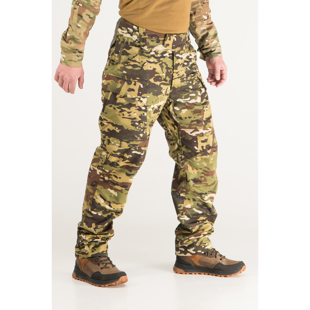 Тактичні штани WROOM COMBATOR PolyCotton Nyco Ripstop. Колір Multicam Wooded