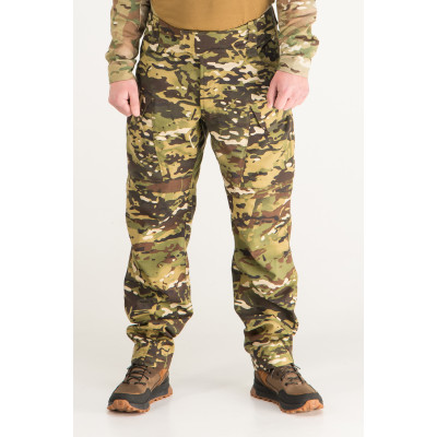 Тактичні штани WROOM COMBATOR PolyCotton Nyco Ripstop. Колір Multicam Wooded
